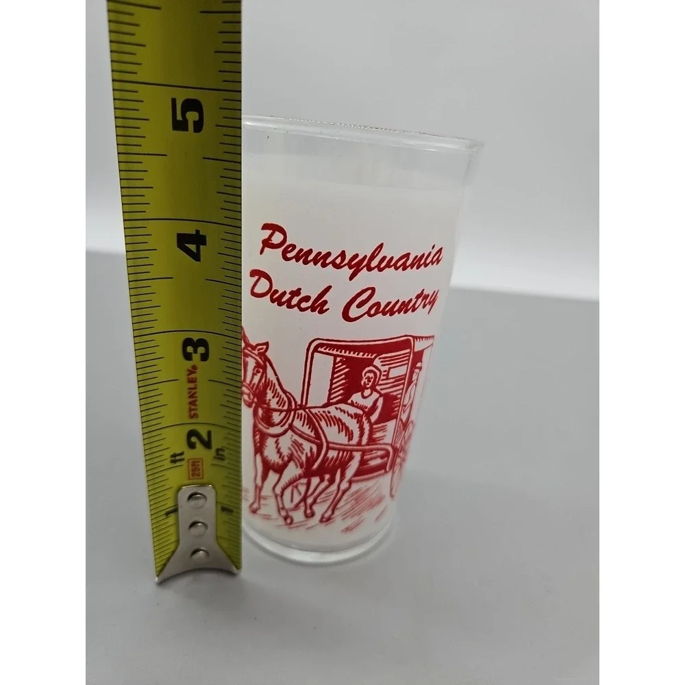 Vintage Pennsylvania Dutch Country Souvenir Glass Humorous Content‎